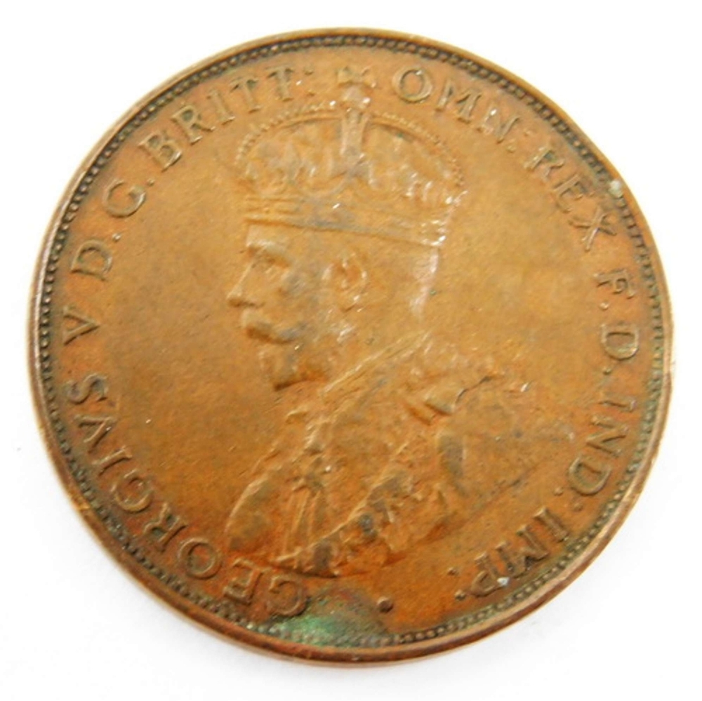 Rare 1932 Australia Large One Penny Coin